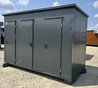 Contenedor Sanitario con 3 Cabinas