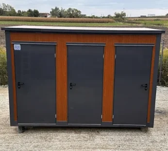 Contenedor Sanitario Tipo Pabellón con Triple Cabina